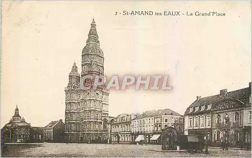 Ansichtskarte AK St Amand les Eaux La Grand Place