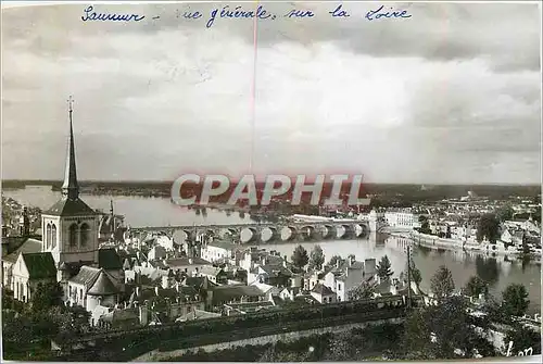 Cartes postales moderne Saumur Vue generale sur la Loire