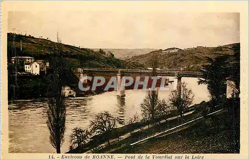 Cartes postales Environs de Roanne Pont de la Vourdial sur la Loire