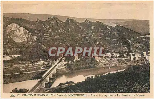 Ansichtskarte AK Chateau Regnault Gare de Montherme Le Pont et la Meuse