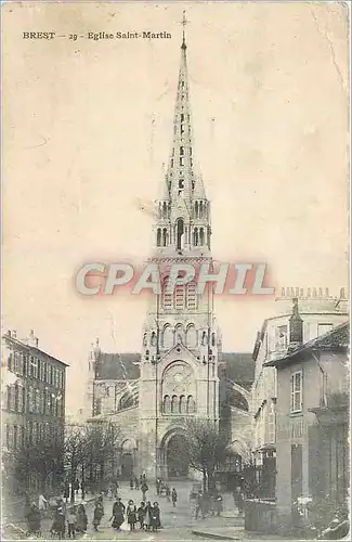 Cartes postales Brest Eglise Saint Martin