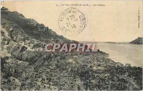 Ansichtskarte AK Le Val Andre C du N Les Falaises