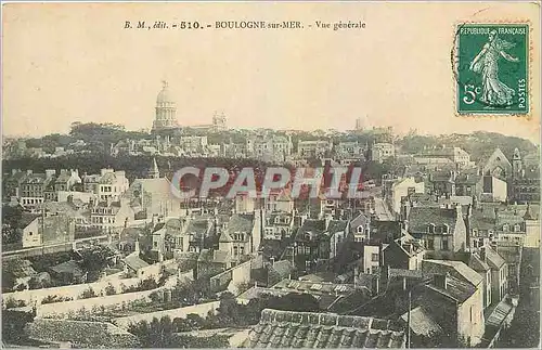 Cartes postales Boulogne sur Mer Vue generale