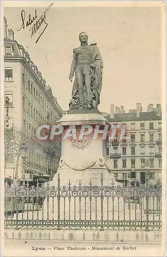 Cartes postales Lyon Place Tholozan Monument de Suchet