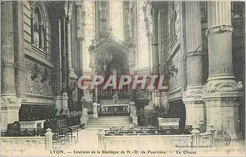 Cartes postales Lyon Interieur de la Basilique de ND de Fourviere