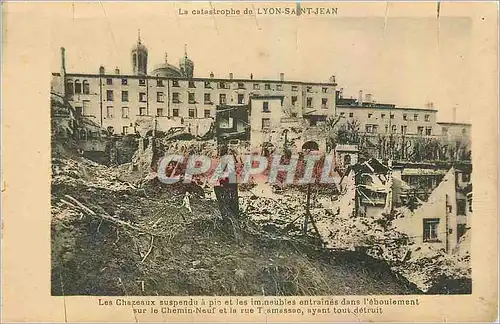 Cartes postales La catastrophe de Lyon Saint Jean