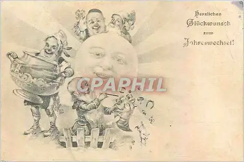 Cartes postales Hefzlichen Glucksunsch Lutins