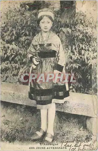 Ansichtskarte AK L'Auvergne Jeune Auvergnate