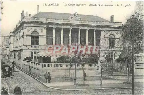 Cartes postales Angers Le Cercle Militaire Boulevard de Saumur