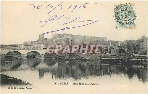 Cartes postales Angers Pont de la Basse Chaine