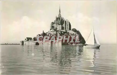 Moderne Karte Mont Saint Michel Cote Nord Est Bateau