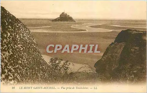 Ansichtskarte AK Le Mont Saint Michel Vue prise de Tombelaine