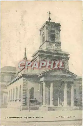 Cartes postales Cherbourg Eglise St Vincent