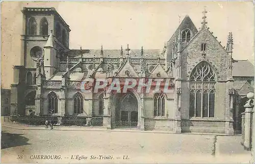 Ansichtskarte AK Cherbourg L'Eglise Ste Trinite