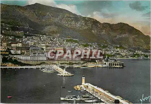 Moderne Karte Cote d'Azur Vue generale sur Monte Carlo