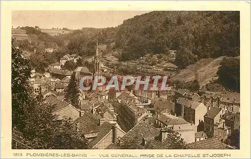 Cartes postales Plombieres les Bains Vue generale prise de la Chapelle St Joseph