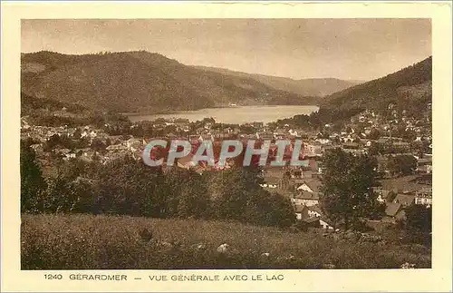 Cartes postales Gerardmer Vue generale avec le lac