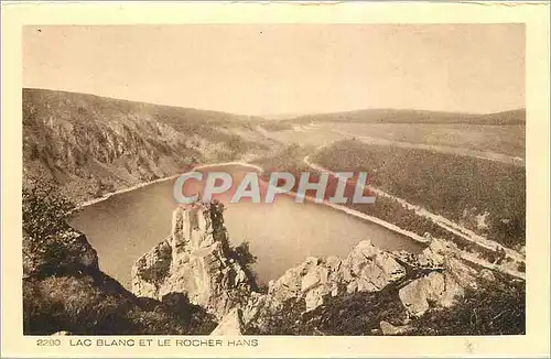 Cartes postales Lac Blanc et le Rocher Hans
