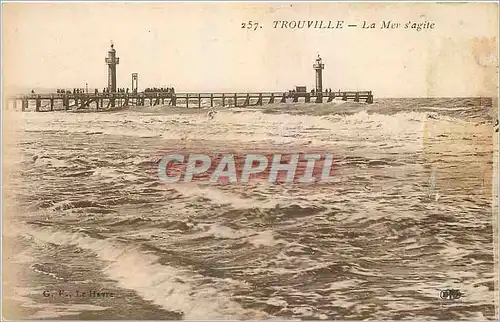 Ansichtskarte AK Trouville La Mer's agite