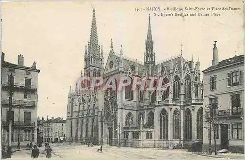Ansichtskarte AK Nancy Basilique Saint Epvre et Place des Dames