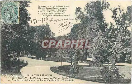 Cartes postales Nancy La Pepiniere