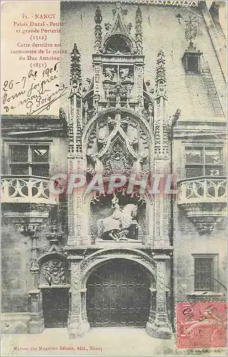 Ansichtskarte AK Nancy Palais Ducal Petite et grande Porterie