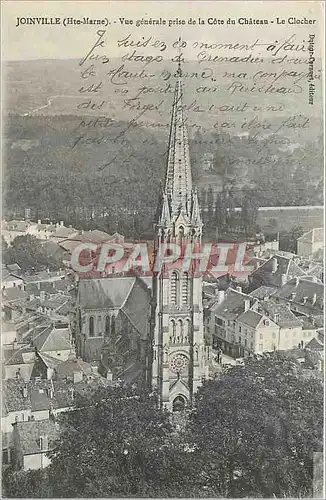 Cartes postales Joinville Hte Marne Vue generale prise de la Cote du Chateau Le Clocher