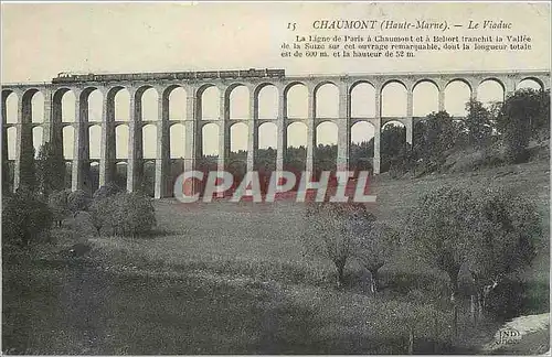 Cartes postales Chaumont Haute Marne Le Viaduc Train