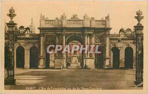 Ansichtskarte AK Nancy L'Arc de Triomphe vu de la Place Carriere