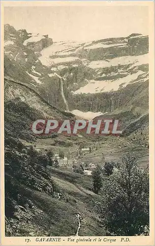 Cartes postales Gavarnie Vue generale et le Cirque