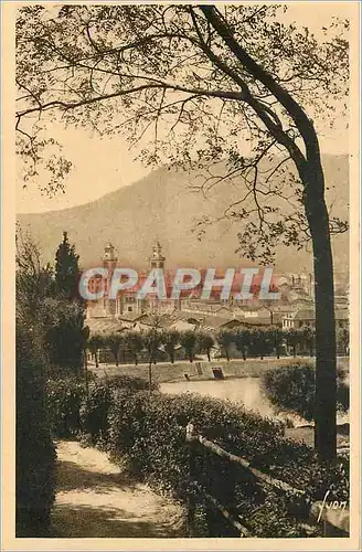 Ansichtskarte AK Grenoble Isere L'Eglise du Sacre Coeur vue du Jardin des Dauphins