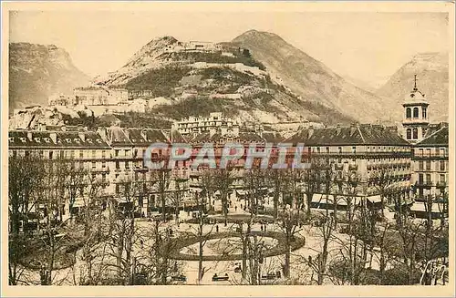 Ansichtskarte AK Grenoble Isere Vue sur le Neron la Bastille