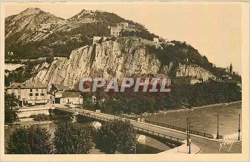 Ansichtskarte AK Grenoble Isere Les Forts de Rabot et de la Bastille et le Pont de France