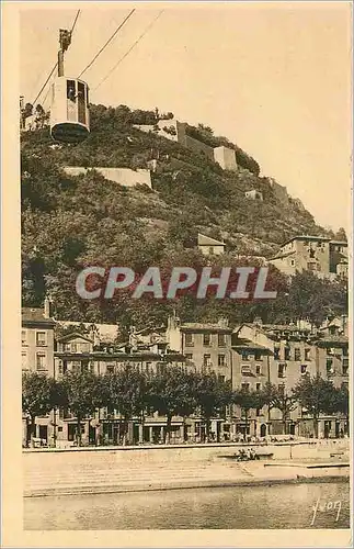 Ansichtskarte AK Grenoble Isere Le Fort Rabot et le Teleferique de la Bastille