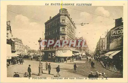 Cartes postales Toulouse Carrefour des rues Alsace et Bayard