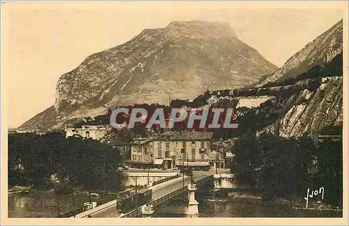 Ansichtskarte AK Grenoble Isere Le Pont de France et le Casque de Neron