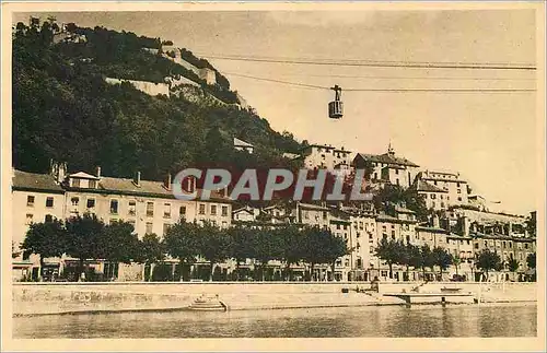 Cartes postales Grenoble Isere Le Fort Rabot et le Teleferique de la Bastille