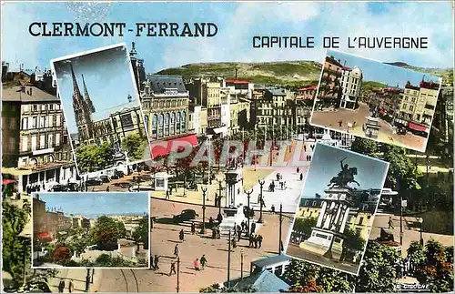 Moderne Karte Clermont Ferrand Capitale de l'Auvergne Vercingetorix