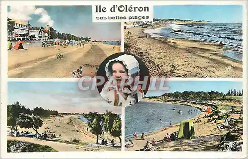 Moderne Karte Ile d'Oleron Enfant Folklore