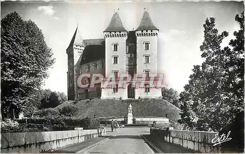 Moderne Karte Pau Le Chateau Vue d'ensemble