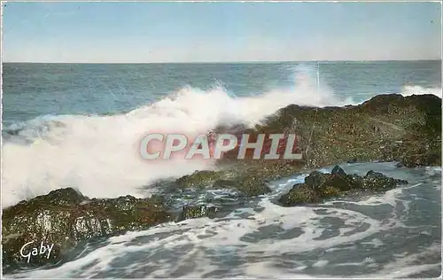 Cartes postales moderne Carolles Edenville Manche Effet de Vagues a la Pointe du Lude