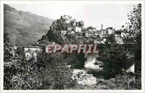 Cartes postales Corte Corse Vue generale et pont sur le Tavignano