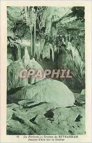 Cartes postales Les Pyrenees Grottes de Betharram Jeanne d'Arc sur le bucher