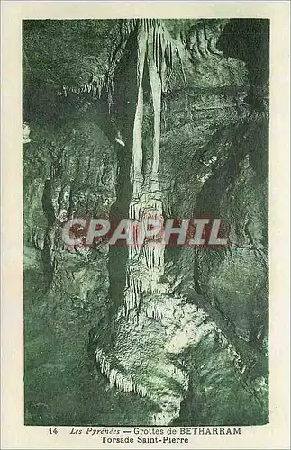 Cartes postales Les Pyrenees Grottes de Betharram Torsade Saint Pierre