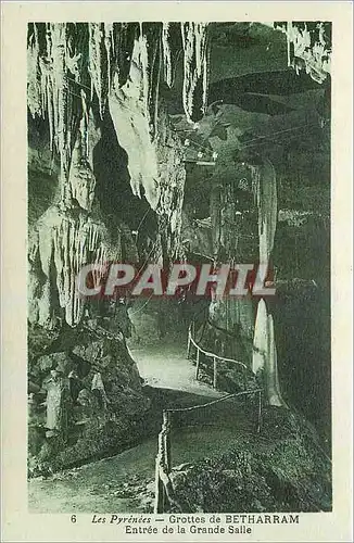 Cartes postales Les Pyrenees Grottes de Betharram Entree de la Grande Salle