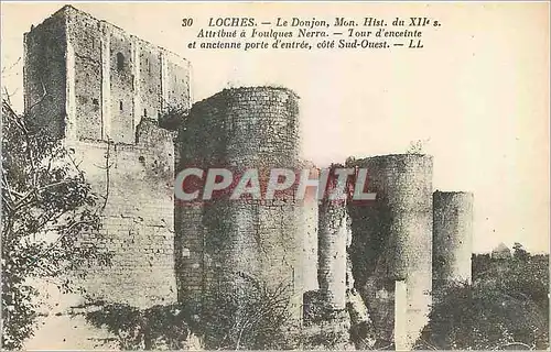 Ansichtskarte AK Loches Le Donjon Mon Hist