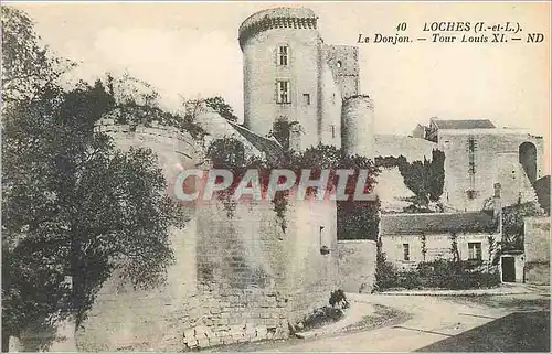 Cartes postales Loches L et L Le Donjon Tour Louis XI