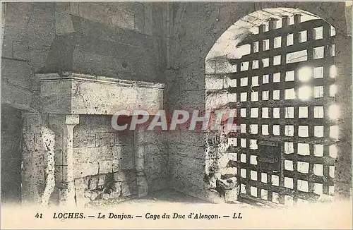 Ansichtskarte AK Loches Le Donjon Cage du Duc d'Alencon