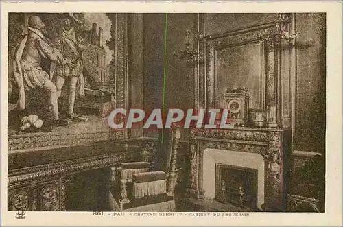 Cartes postales Pau Chateau Henri IV Cabinet du Souverain