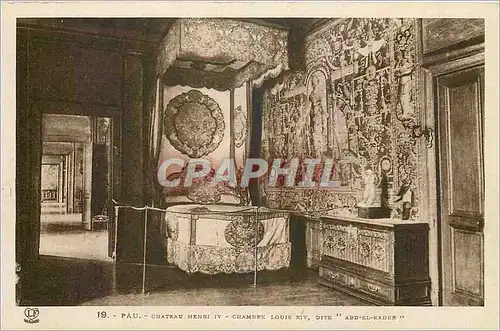Cartes postales Pau Chateau Henri IV Chambre Louis XIV